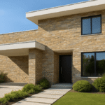 Exterior wall tiles design