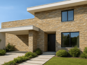 Exterior wall tiles design