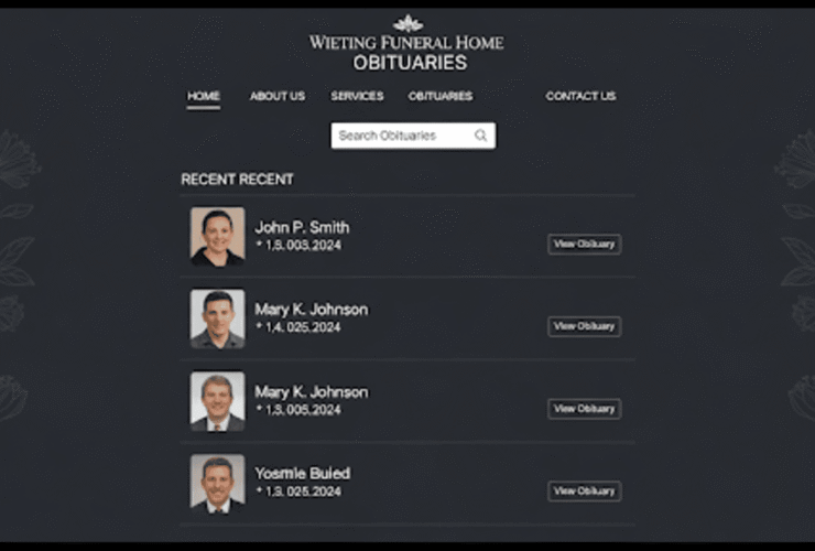 Wieting Funeral Home Obituaries