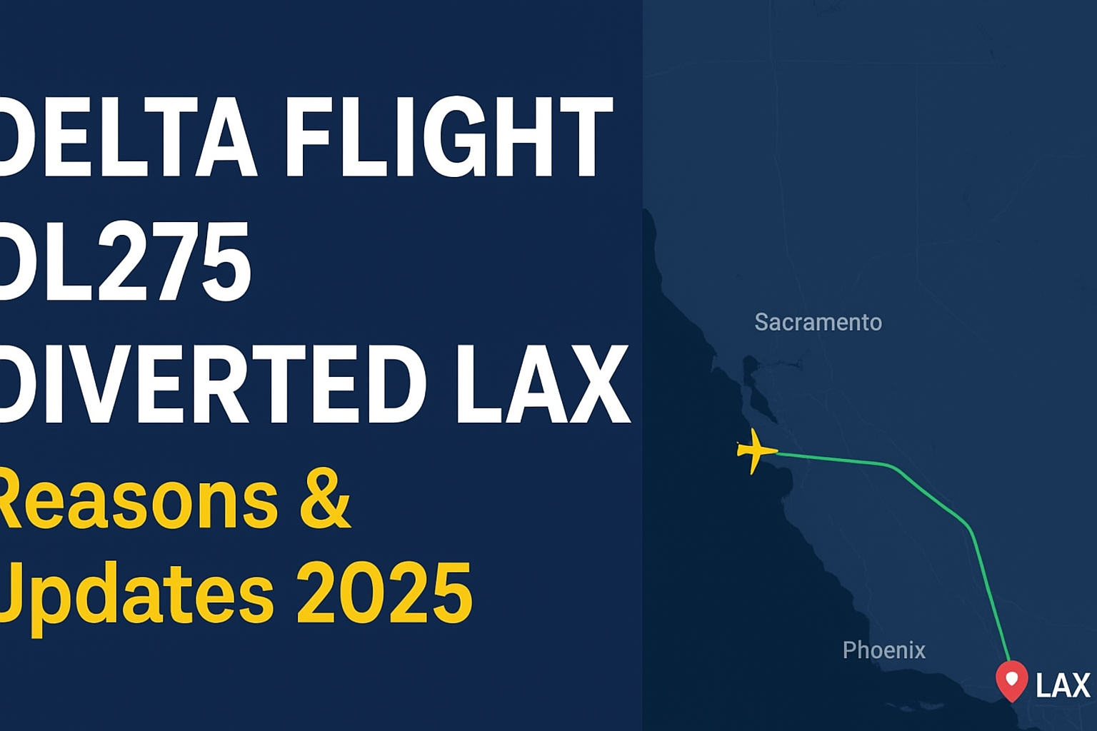 Delta Flight DL275 Diverted to LAX